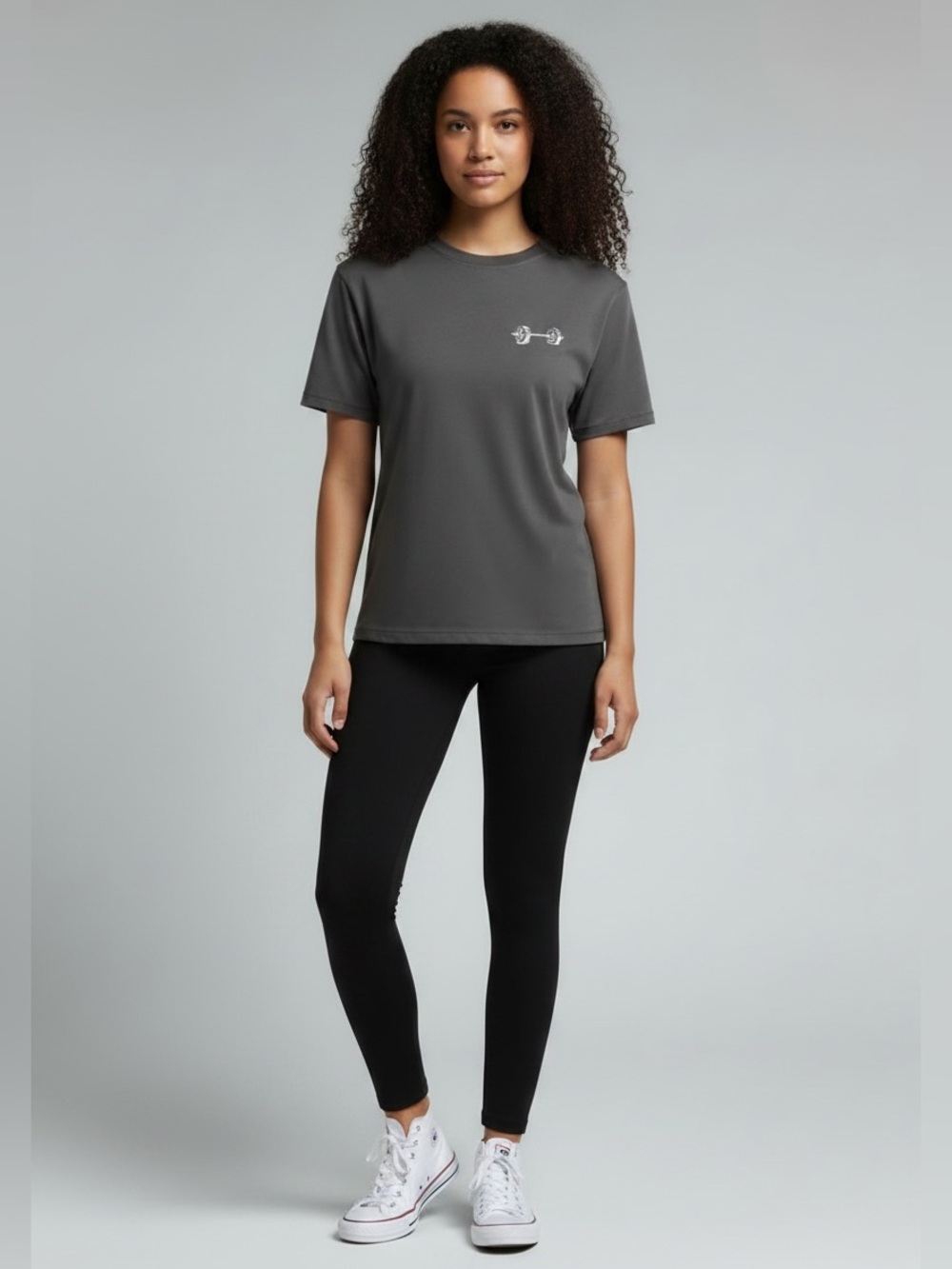 NWT Lululemon Barbell Baddie All Yours Tee Grey Size 10